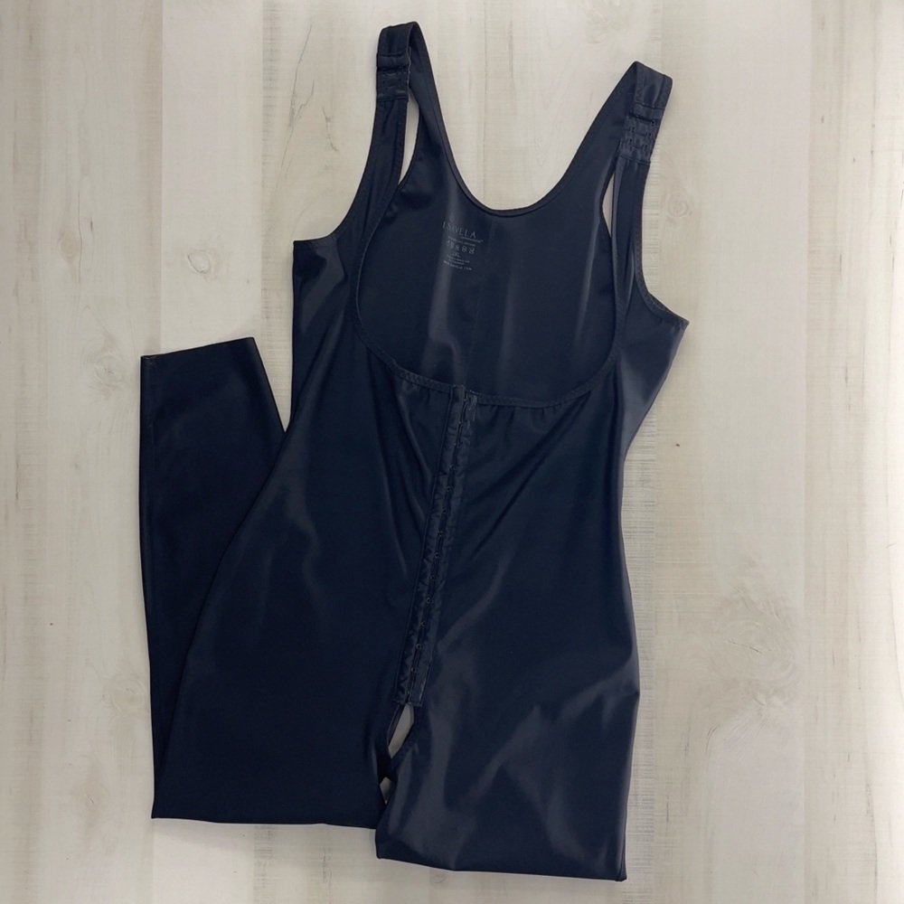 ISAVELA full body shapewear black 2XL compression liposuction medical garment